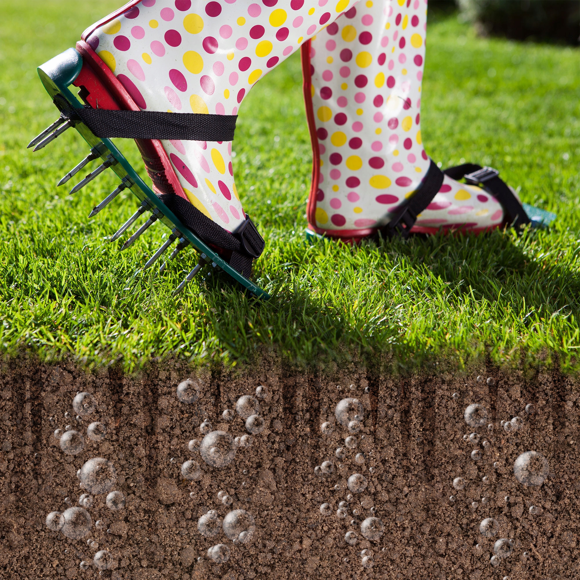 AERATOR WERTKULATOR DO TRAWNIKÓW NAPOWIETRZANIA DUŻE KOLCE NA BUTY AREATOR Marka Kadax