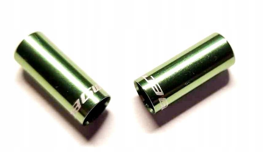 końcówki pancerza Jagwire 5mm zielone aluminiowe