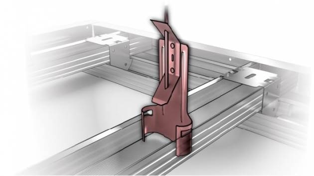 WIESZAK OBROTOWY ZE SPRĘŻYNĄ PROFIL CD60 100szt Marka MiG