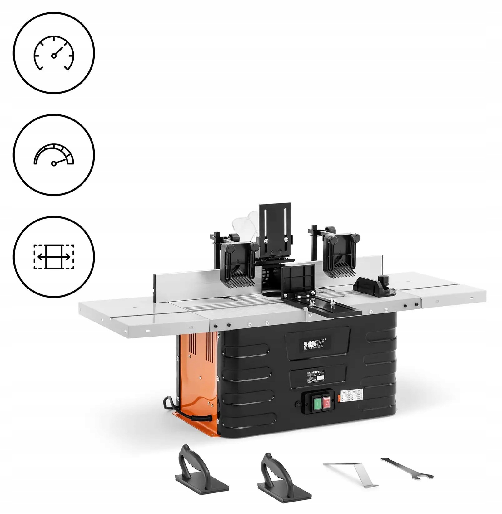 Stolní frézka 1500 W pro 24000 ot/min Msw MSW-WOBD-1500Y 10062507
