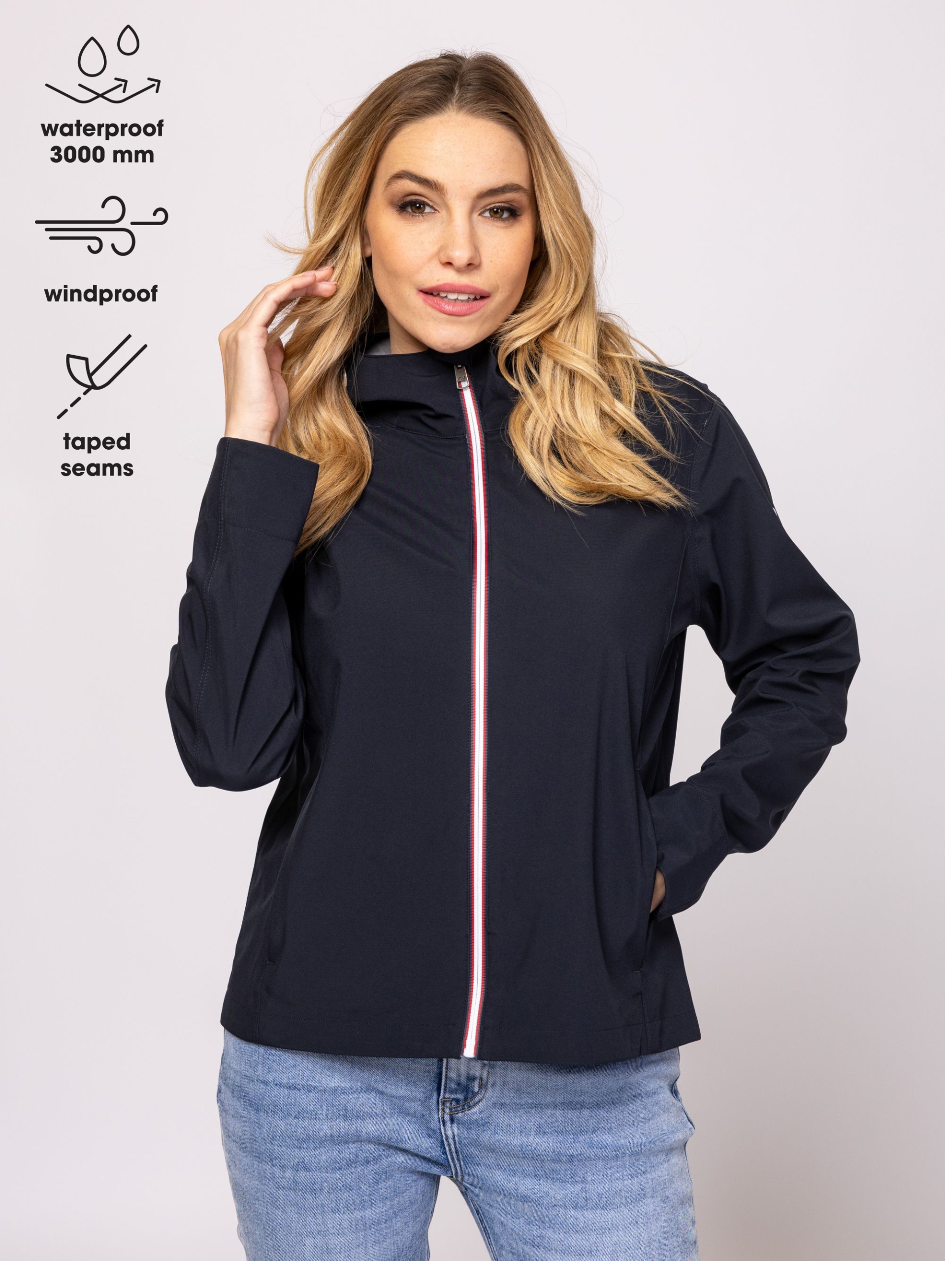 Heavy Tools Dámská Přechodová Bunda S Kapucí Naifa Tmavě Modrá Navy XL