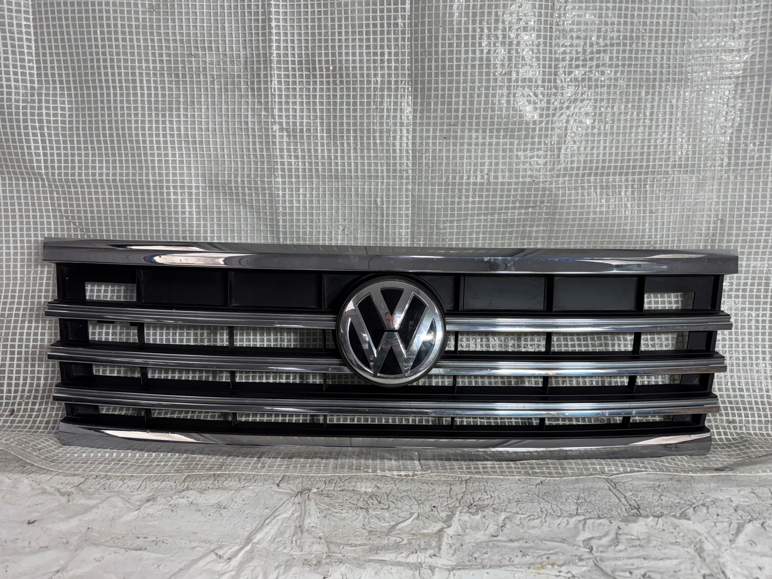 VW Touareg I Kühlergrill FRONTGRILL Kühlergitter 760853653B - Thumbnail 1
