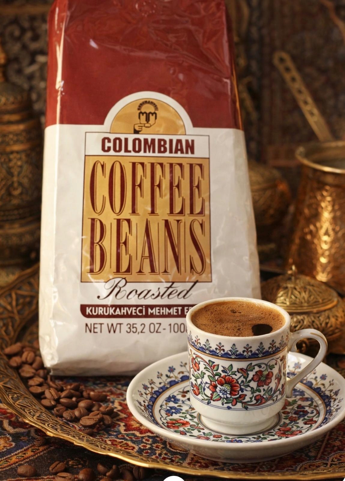 Kawa ziarnista Mehmet Efendi Colombian Turecka 1 Kg