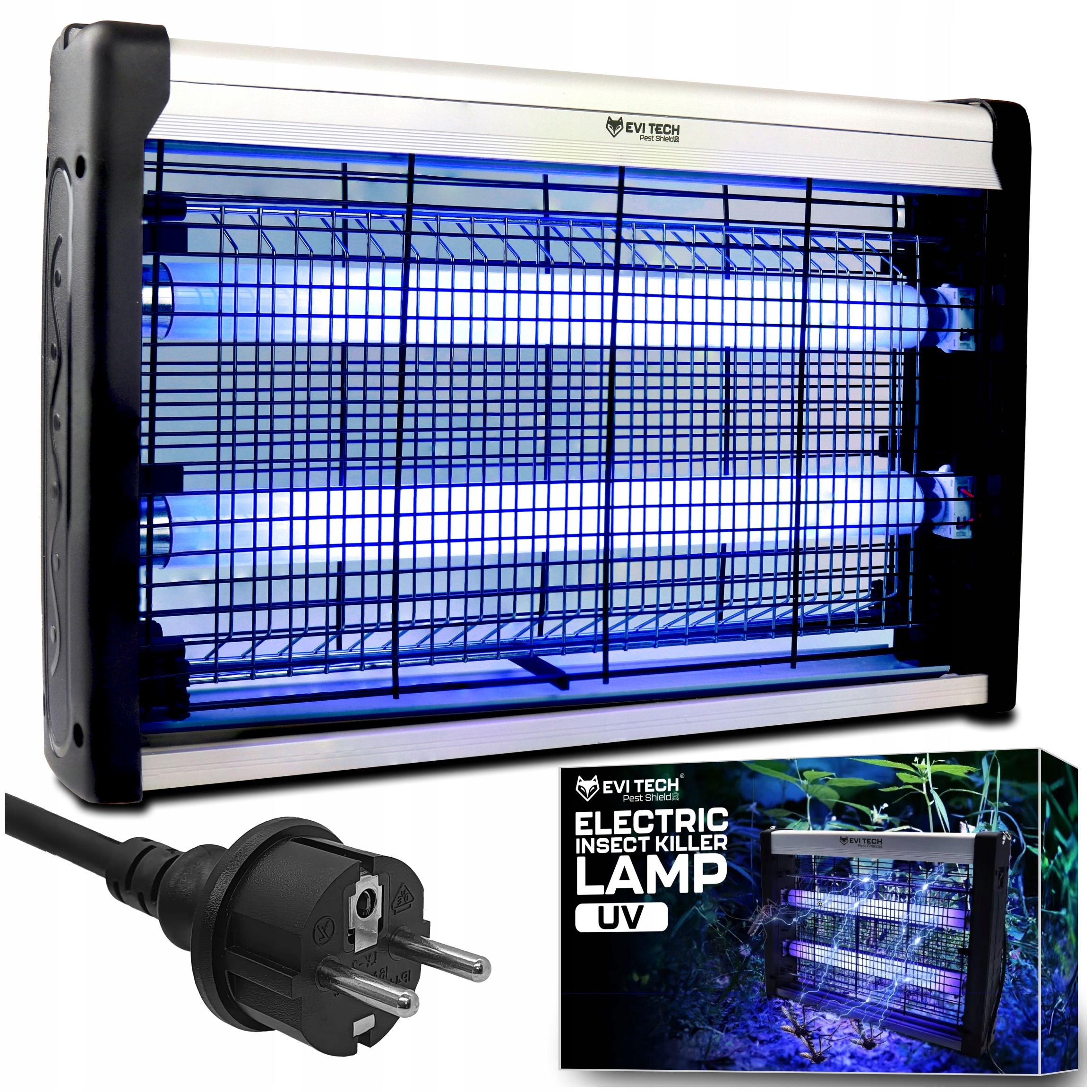 Lampa Owadobójcza na Komary muchy ćmy owady Uv Mocna pułapka elektryczna XL