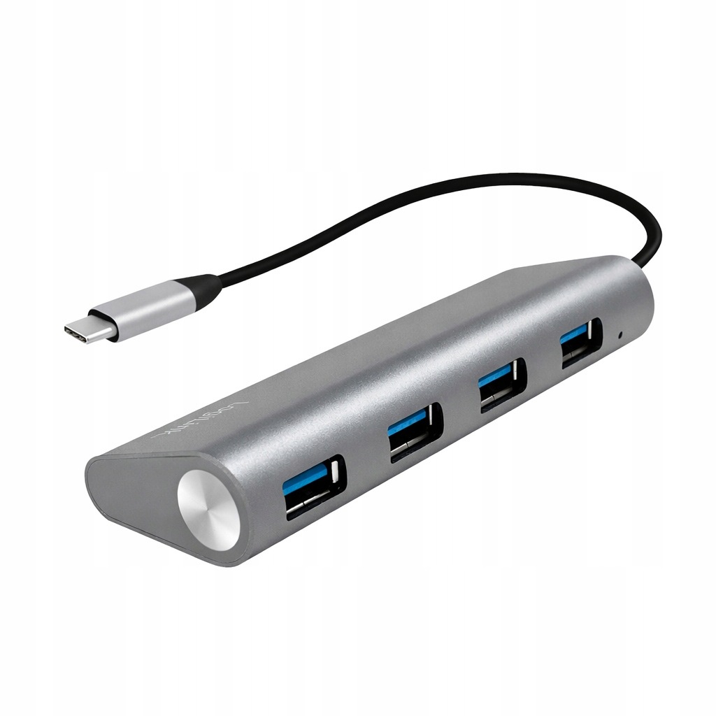 Usb Hub Aktivní 4portový Thunderbolt LogiLink Aluminiový Rozbočovač 5Gbs