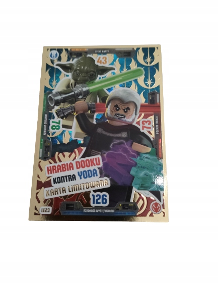 Karta Lego Star Wars Seria 3 LE23 Dooku Vs Yoda