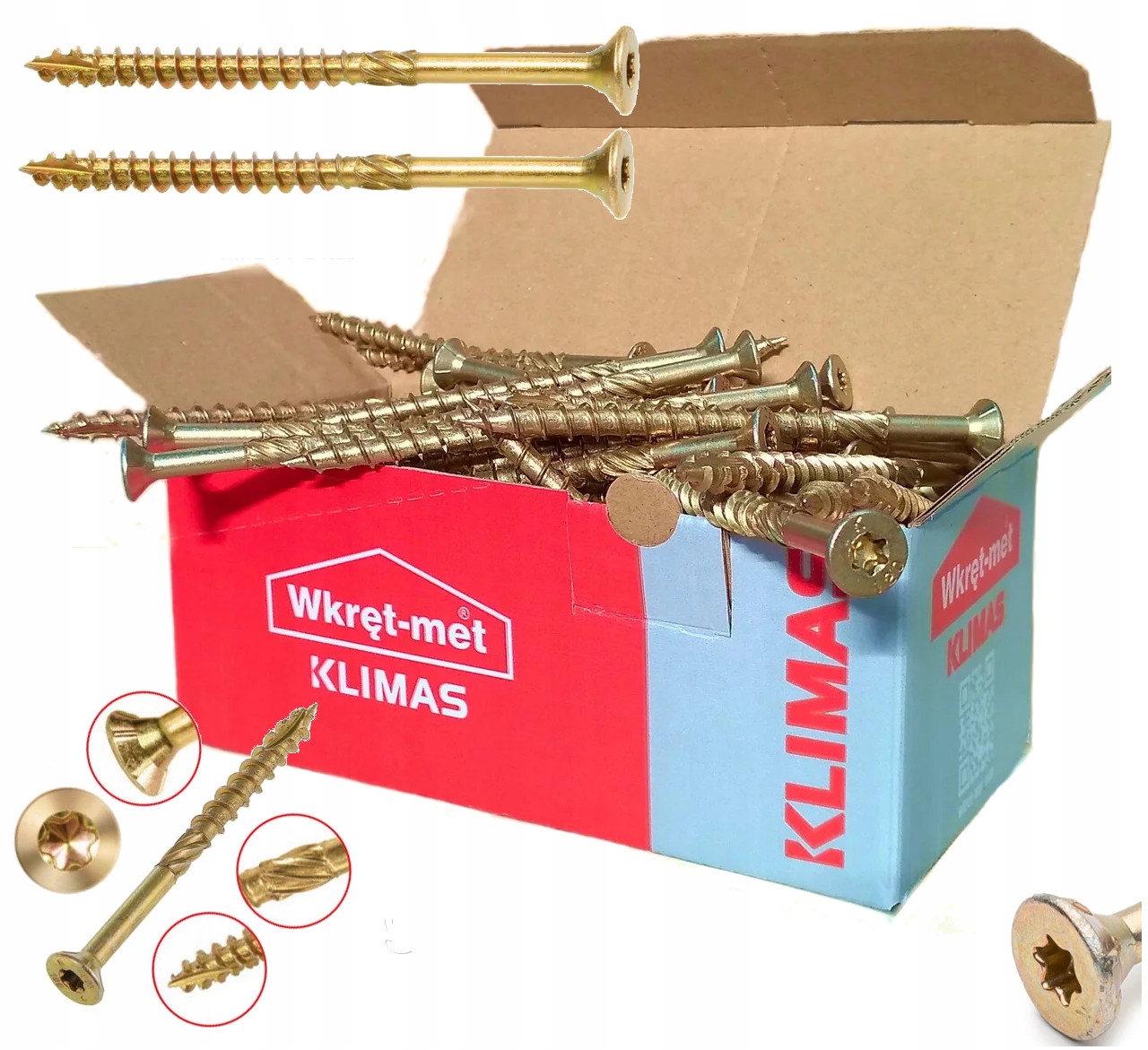 

Wkręty ciesielskie do drewna 4,5x40 Torx 250 szt.