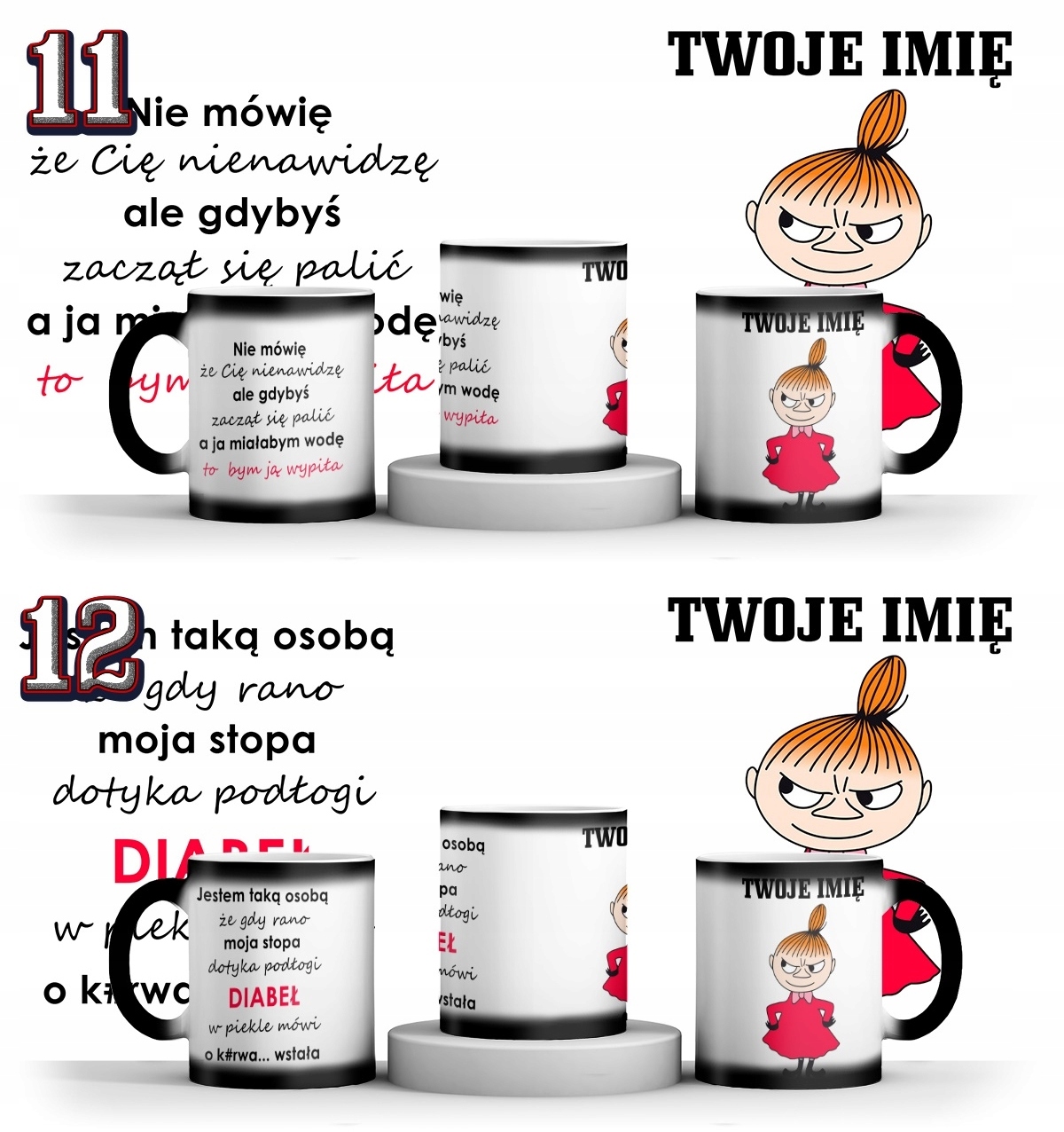 MAGICZNY KUBEK MAŁA MI + IMIE + KARTONIK EAN (GTIN) 5904158183583