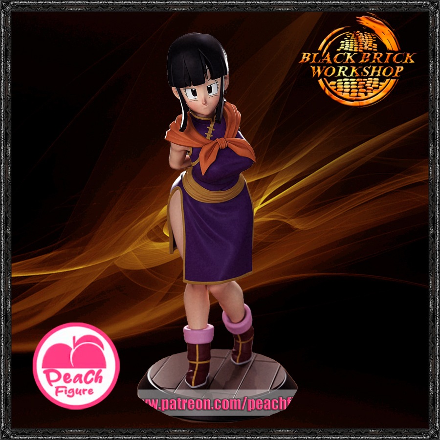 Chichi Dragonball Nebarvená figurka 1/24 (75mm) 3D tisk (sfw)