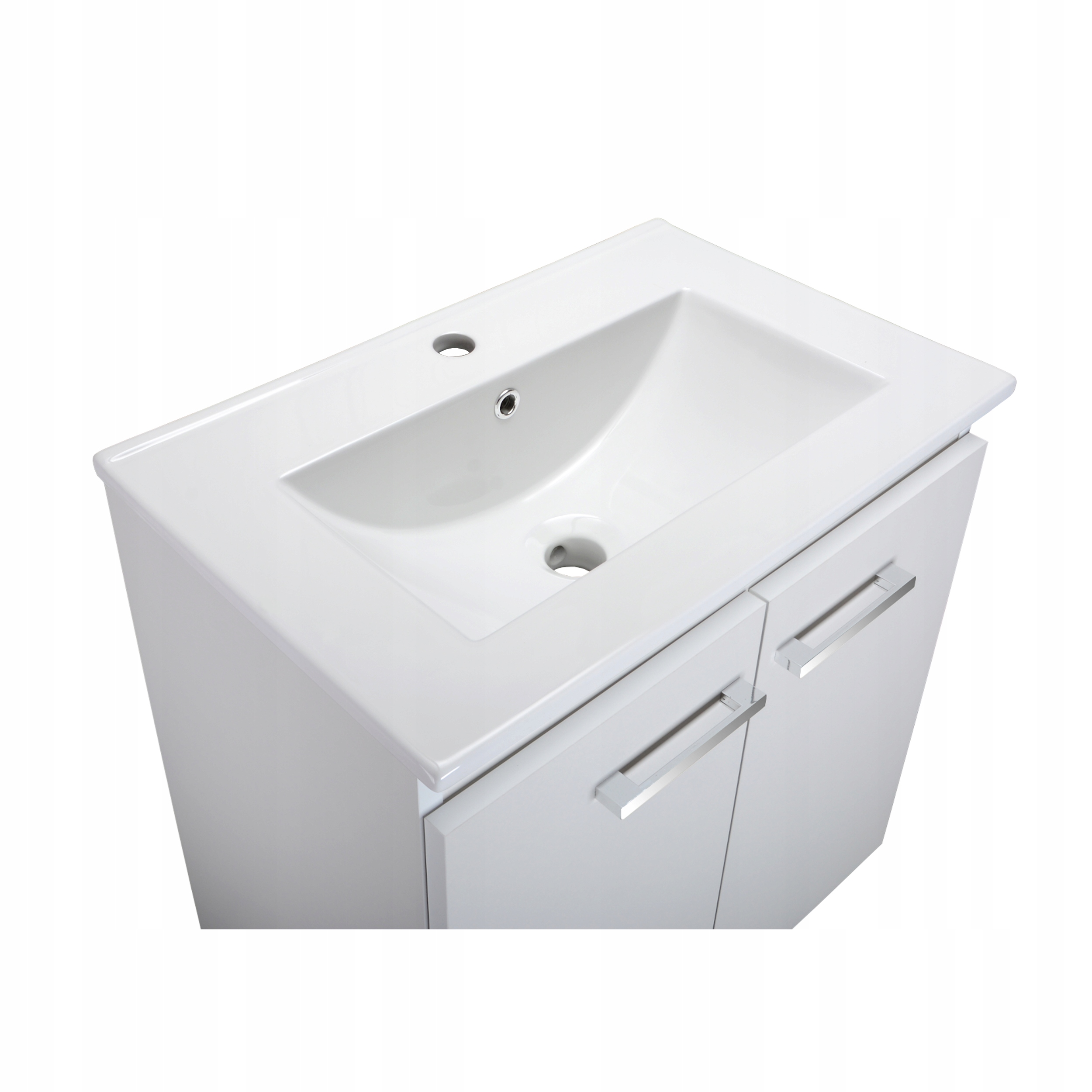 Szafka łazienkowa wisząca z umywalką biała mat 60 Marka Paplinskimoebel