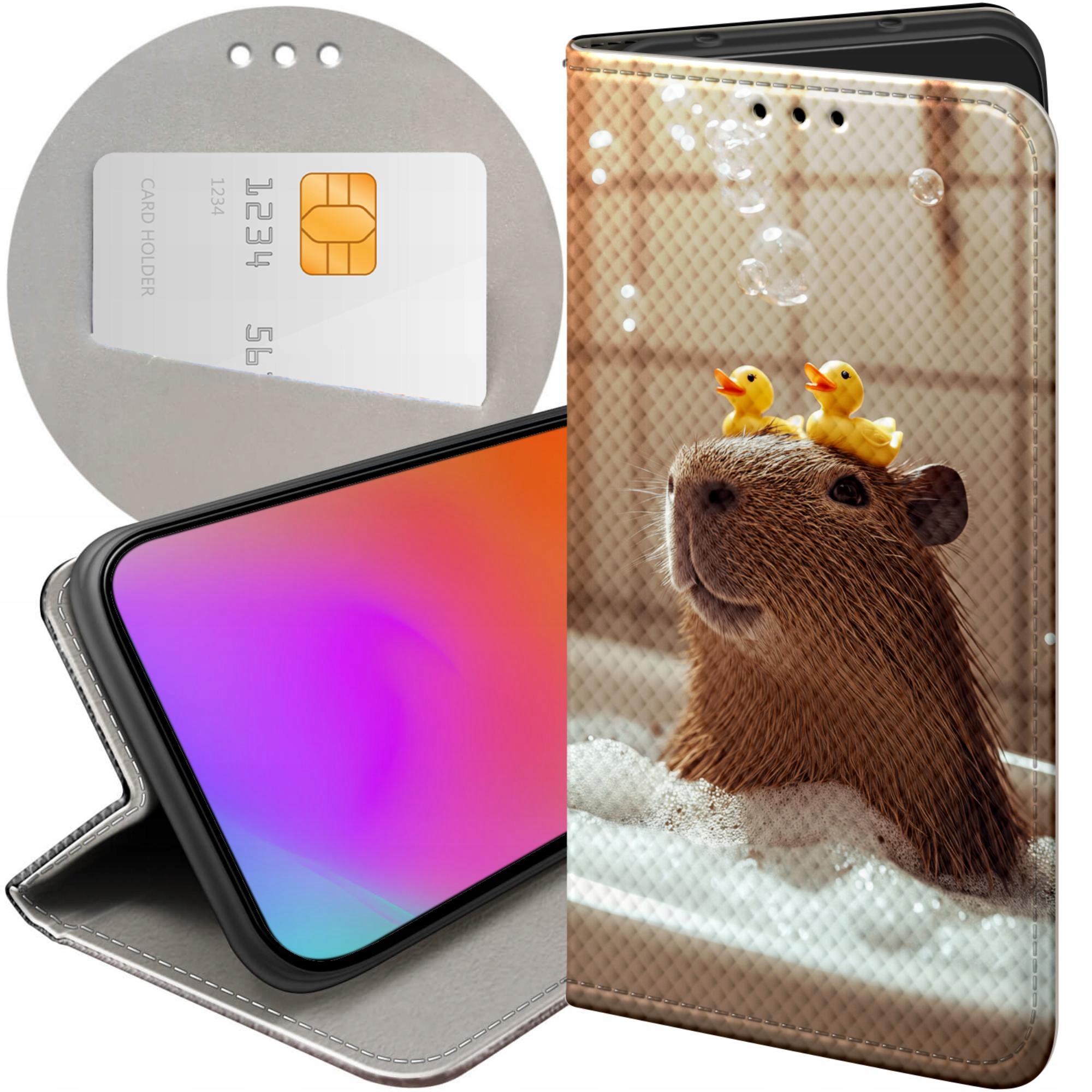 Etui Do Xiaomi Redmi Note 12 Pro Plus Kapibara Urocza Zwierzak Case