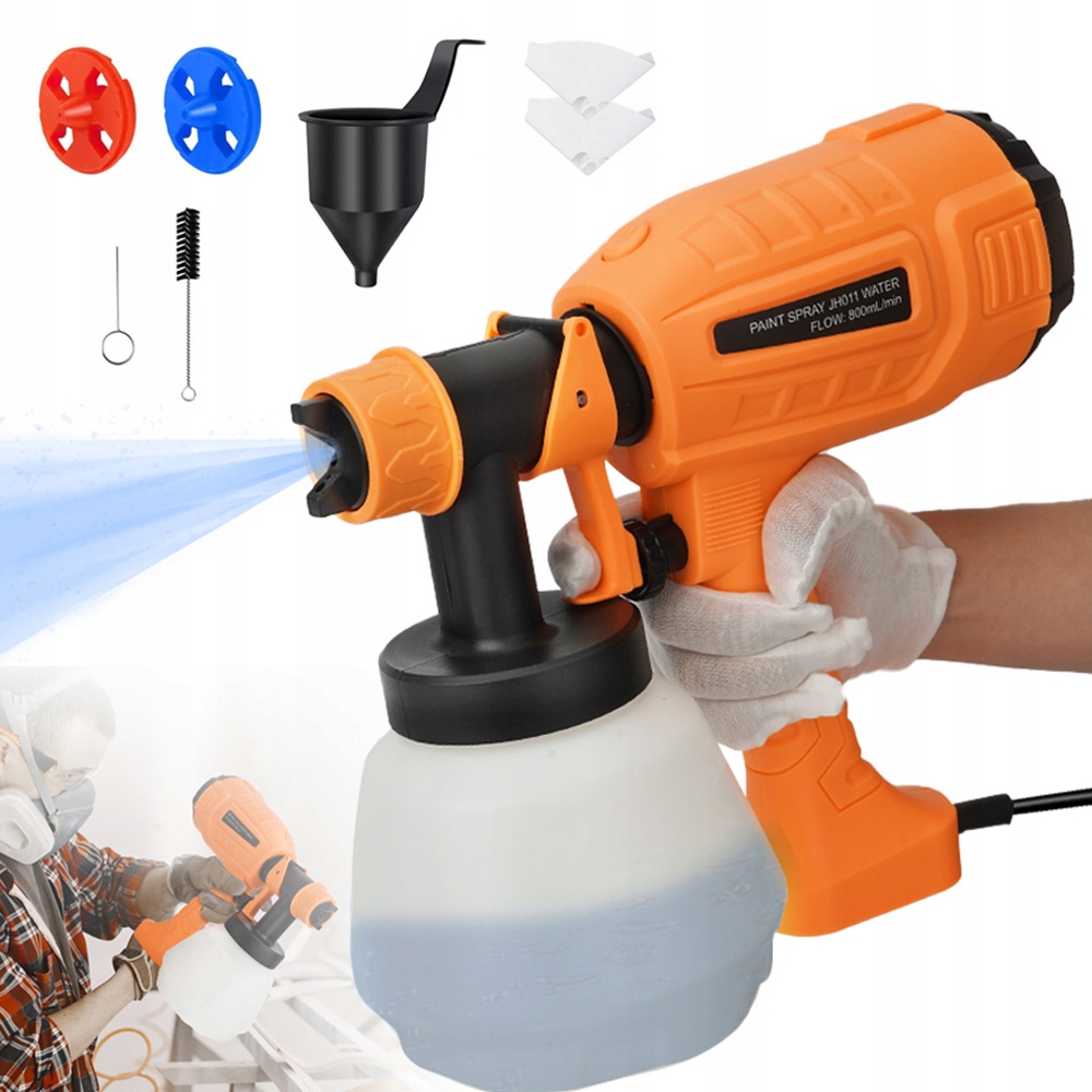 Malířský Agregát Elektrická Pistole Na Malování Stěn 400W 3 Trysky