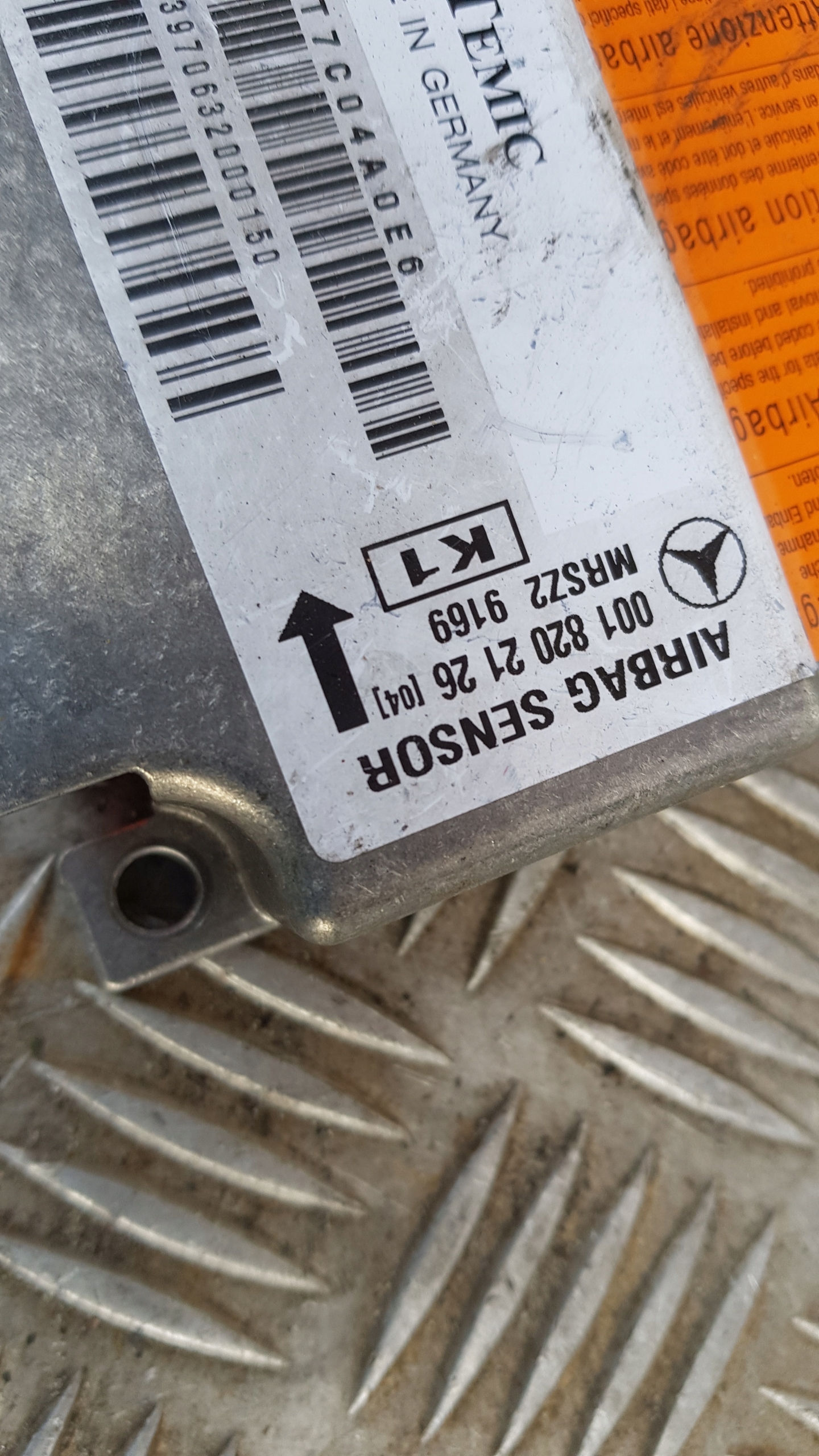 MERCEDES W210 SENSOR module airbag 0018202126