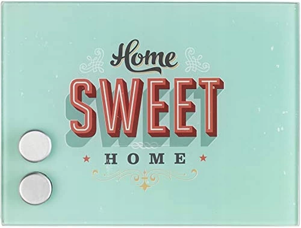 Magnetyczna szafka na klucze metal szkło magnes Sweet Home