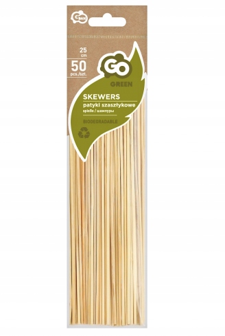

Patyki szaszłykowe drewniane grill 25cm 50 szt