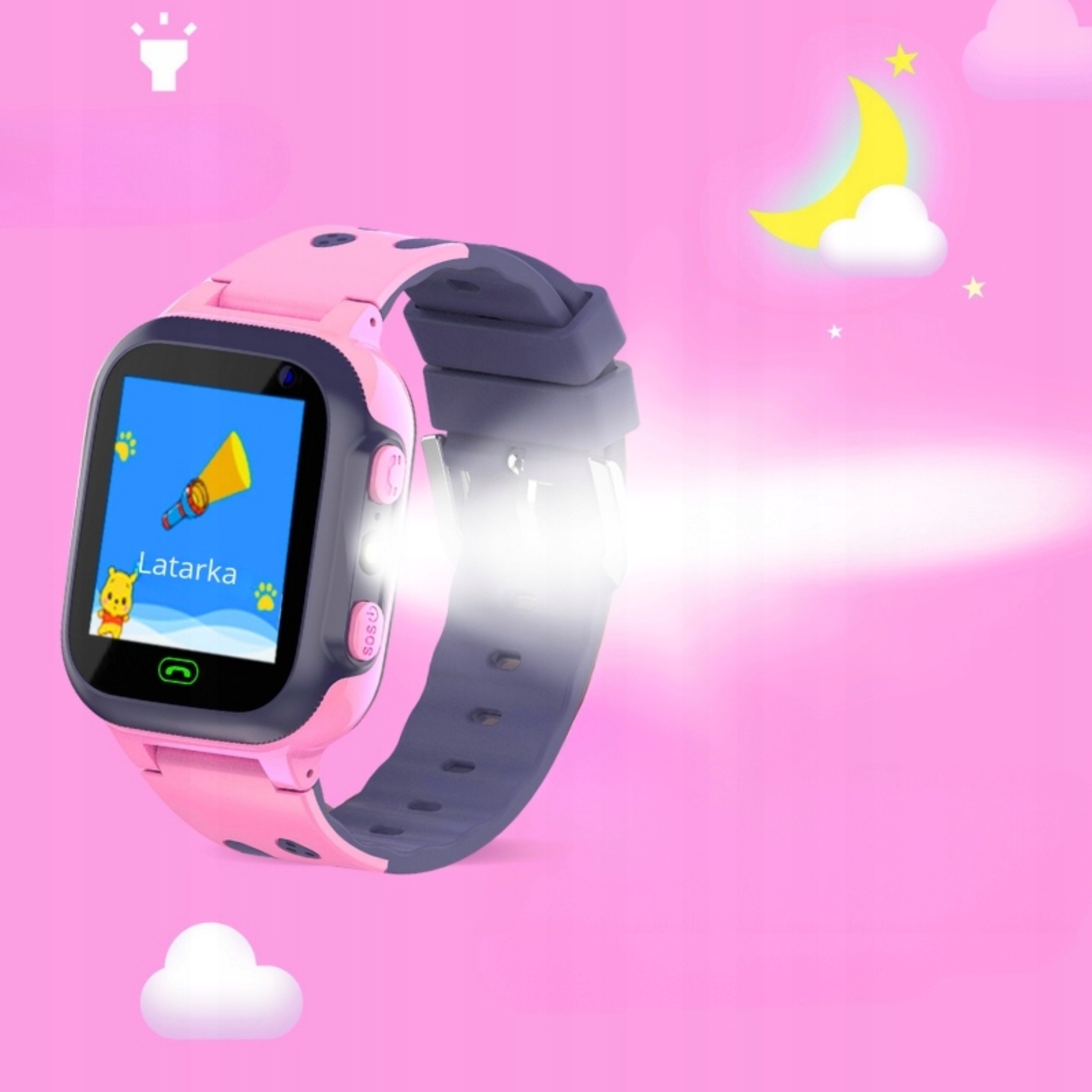 SMARTWATCH DLA DZIECI ZEGAREK SMARTBAND LOKALIZATOR GPS APARAT KARTA SIM Wodoszczelność tak