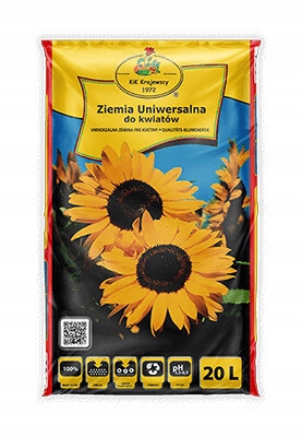 Ziemia uniwersalna 20L z nawozem, perlitem, torfem