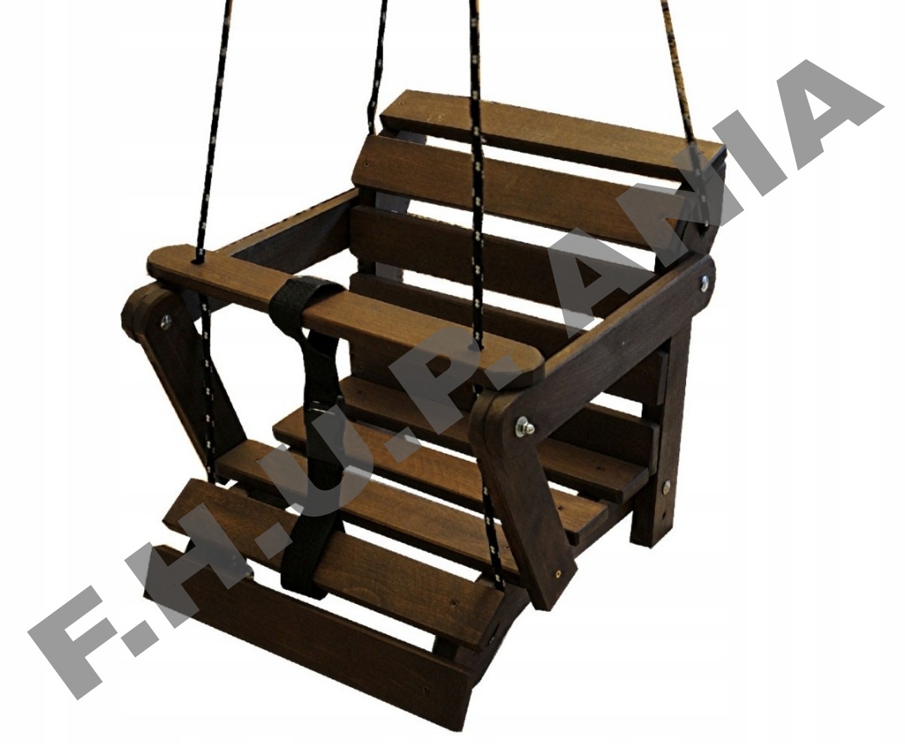 Huśtawka drewniana palisander 5w1