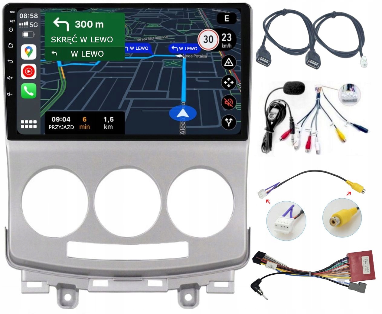 Radio Samochodowe Mazda 5 2005-2010 Carplay Android-auto