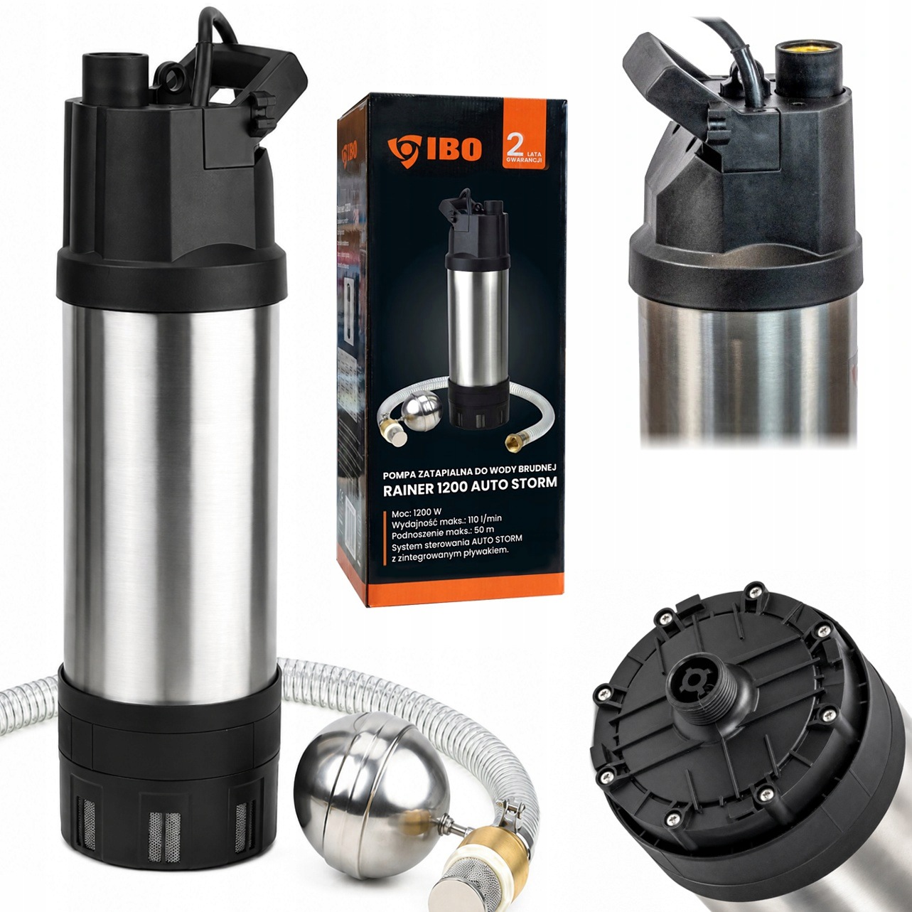 Pompa zatapialna Ibo Rainer 1200 Auto Storm 1,2 kW Pełen Automat