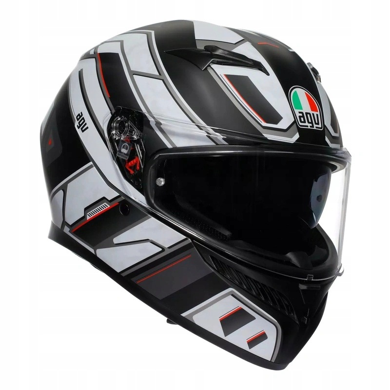 Motocyklová prilba Agv K3 Rivia Black/white čierna biela Darčeky