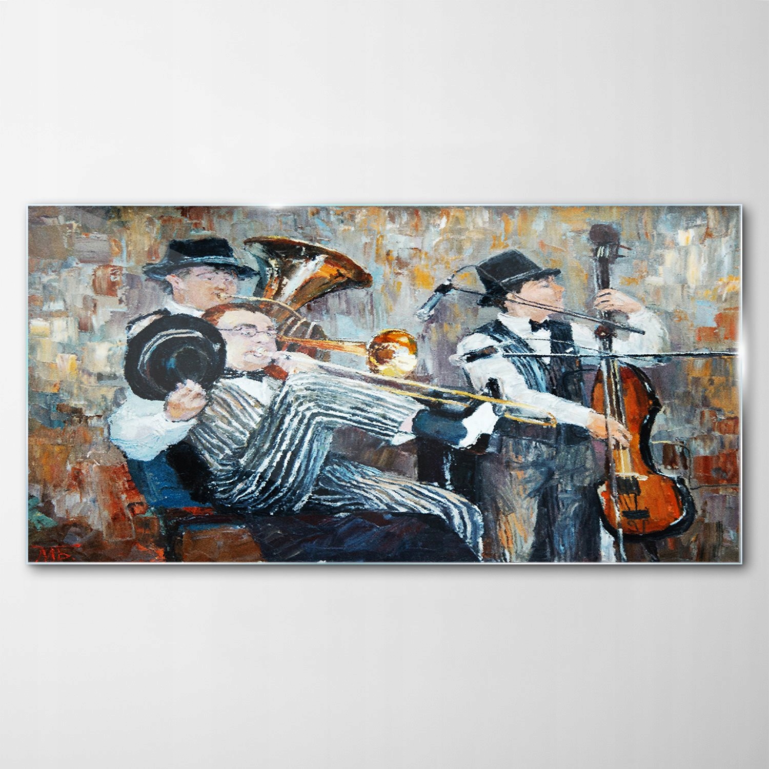 

Hartowany Obraz Szklany Orkiestra Muzyka 140x70