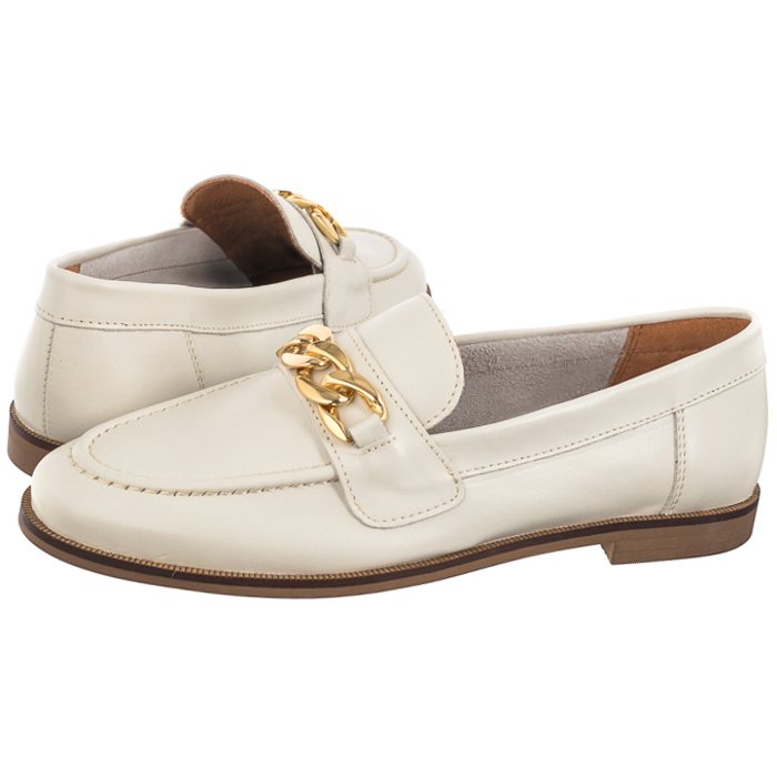 Dámské boty Polobotky Mokasíny Filipe Béžová Kůže 12779 An 7989 Béžová