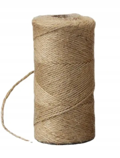 Sznurek jutowy juta naturalny ozdobny 1mm 100m