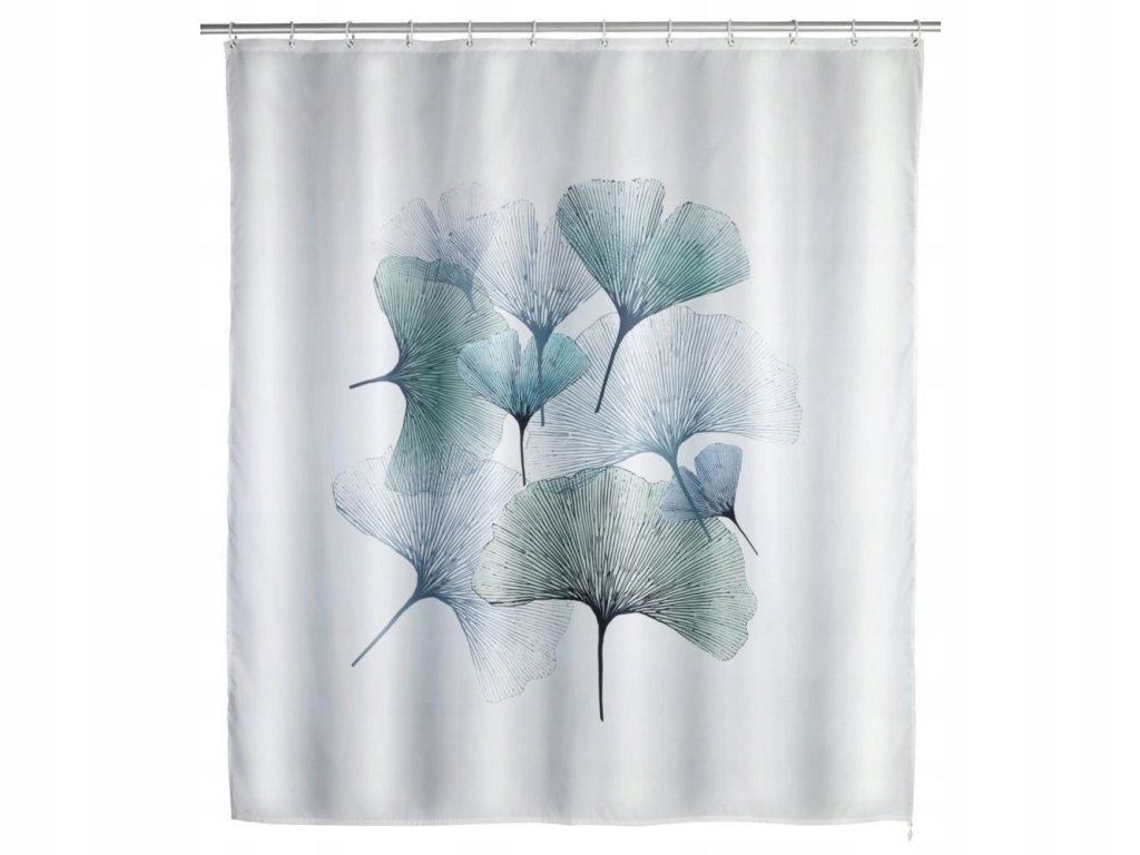Protiplísňový sprchový závěs Gingko, polyester, Wenko