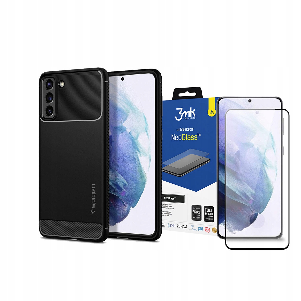 

Spigen Etui Case Do Galaxy S21+ Plus + Szkło 3MK
