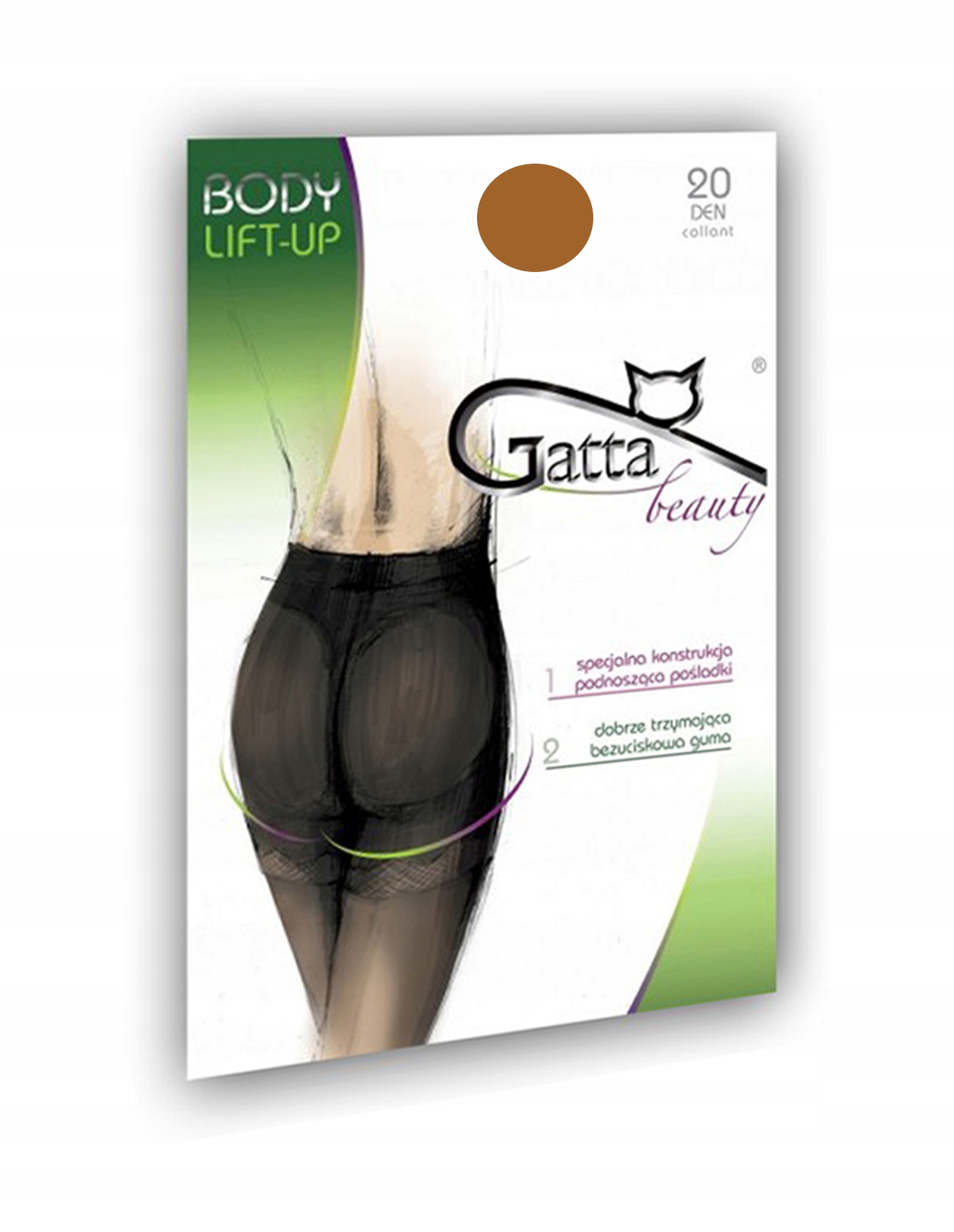 

Rajstopy Body Lift-Up Gatta, push up, golden, 2-S