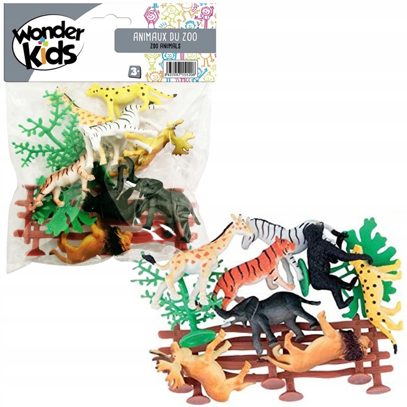 

Zwierzątka Zoo Figurki Wonder Kids 8szt Oryginal