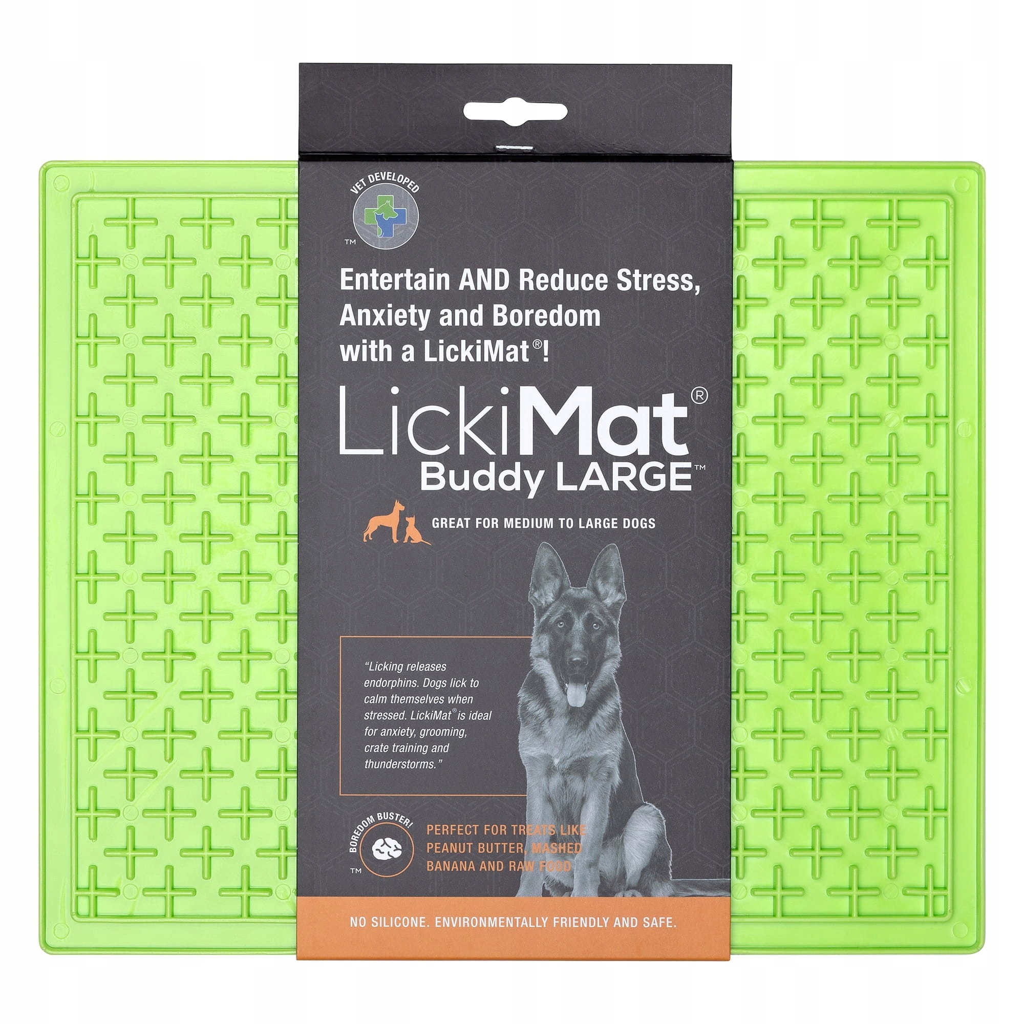 

LickiMat Buddy Large zielona Mata Antystresowa