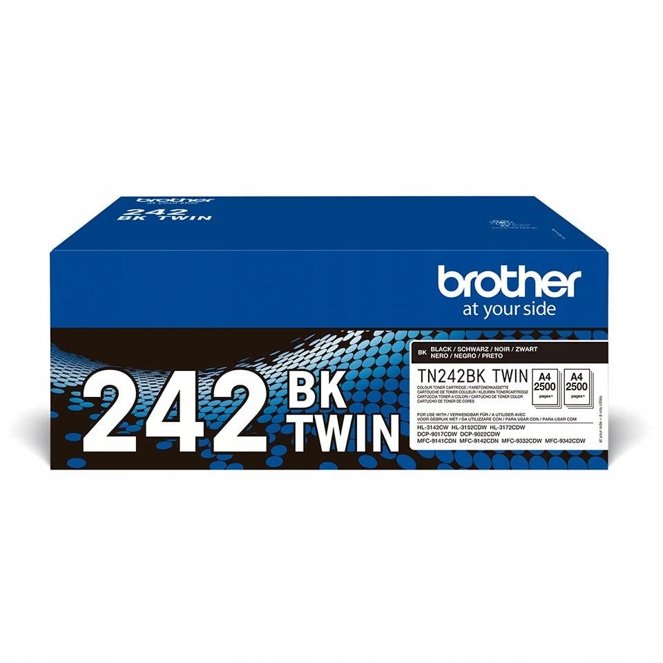 TN-242BK czarny toner zestaw podwójny do Brother DCP9017CDW HL3142CW