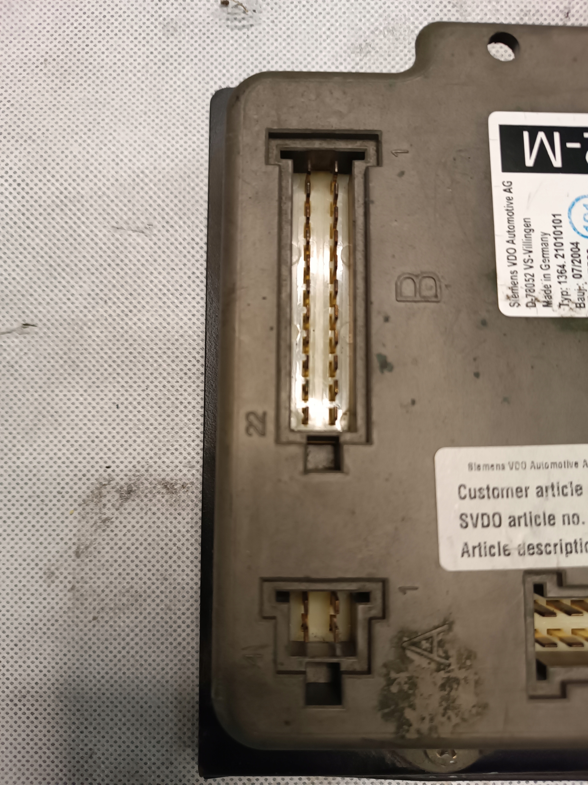 MAN NG 363 AUTOBUS control unit MUX2-M 1364.21010101