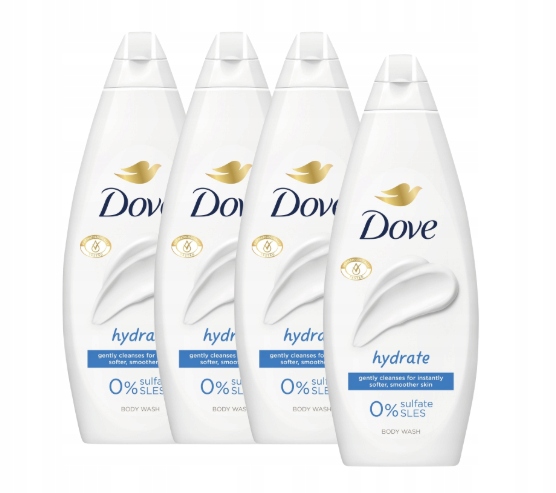 Dove Essential Care Hydrate Żel pod prysznic 4 x 720ml