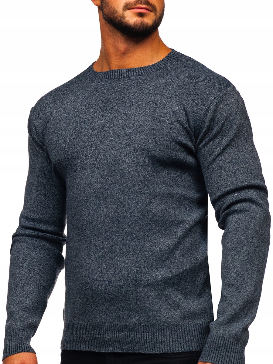 

Sweter Męski Klasyczny Granatowy S8165 Denley_m