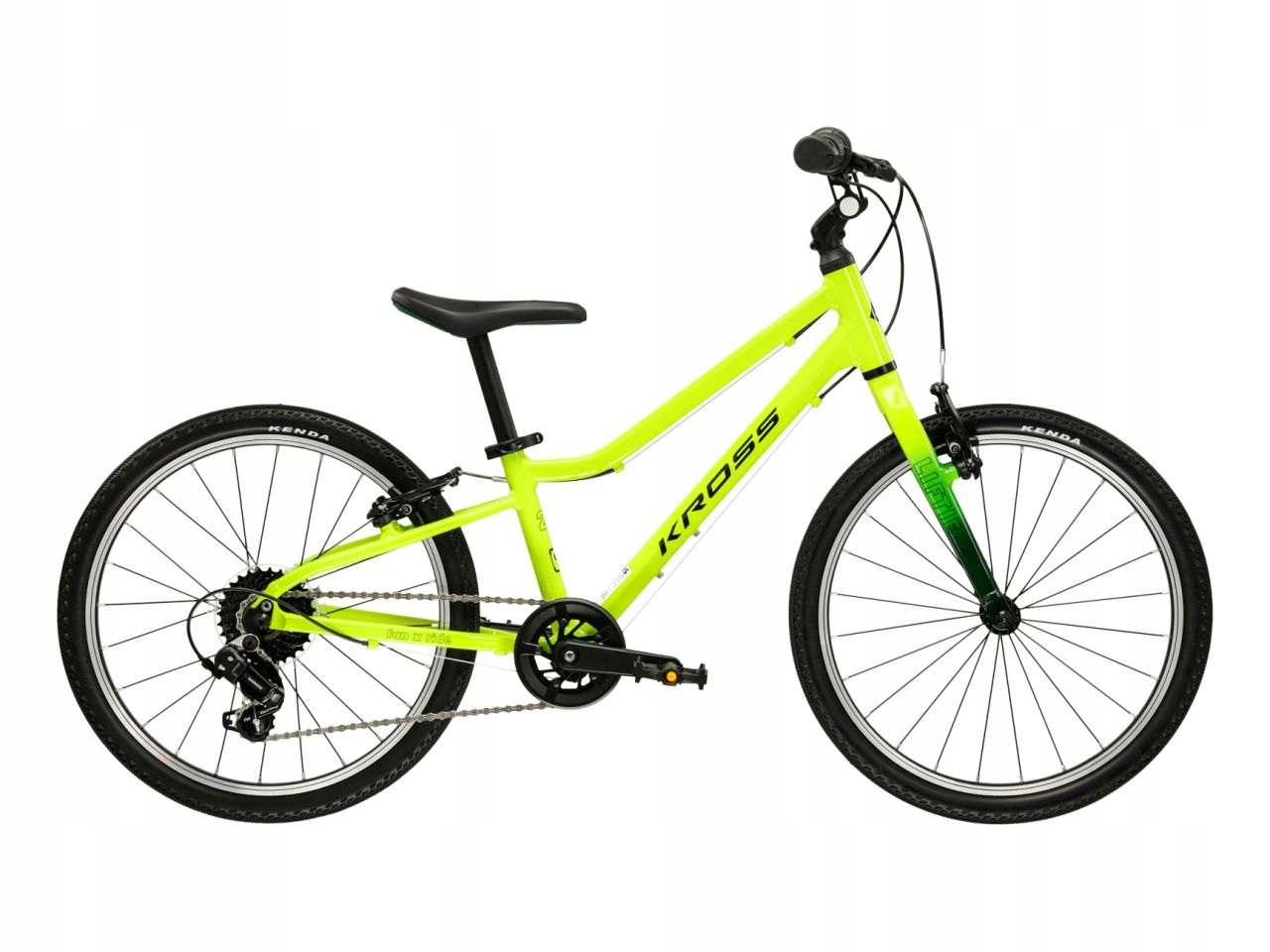 Lekki 7,2KG Rower dziecięcy Kross Liftie 20 7s Limonka 2026 Koła 20"