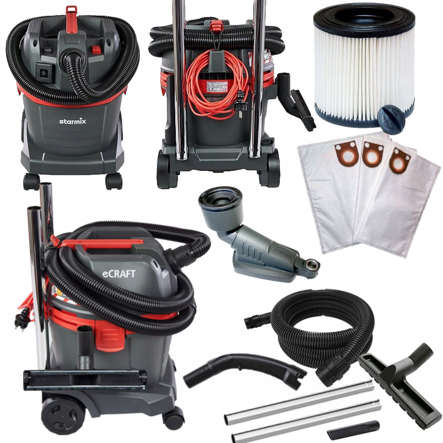 

Odkurzacz Starmix Ecraft APL-1422 Ewr Filtr Worki