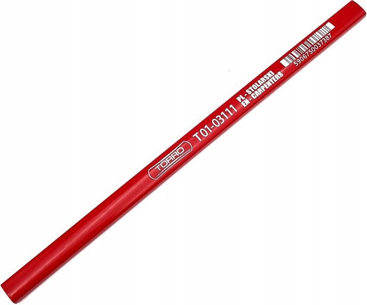 

Ołówek Stolarski Hb ciesielski czerwony Długi 24cm
