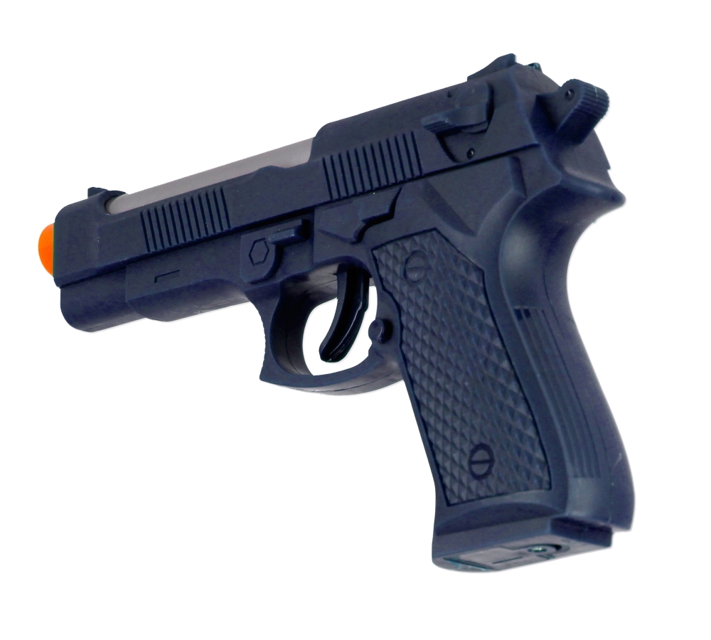 PISTOLET POLICYJNY Z ŚWIATŁEM I DŹWIĘKIEM 3 KOLORY Materiał plastik