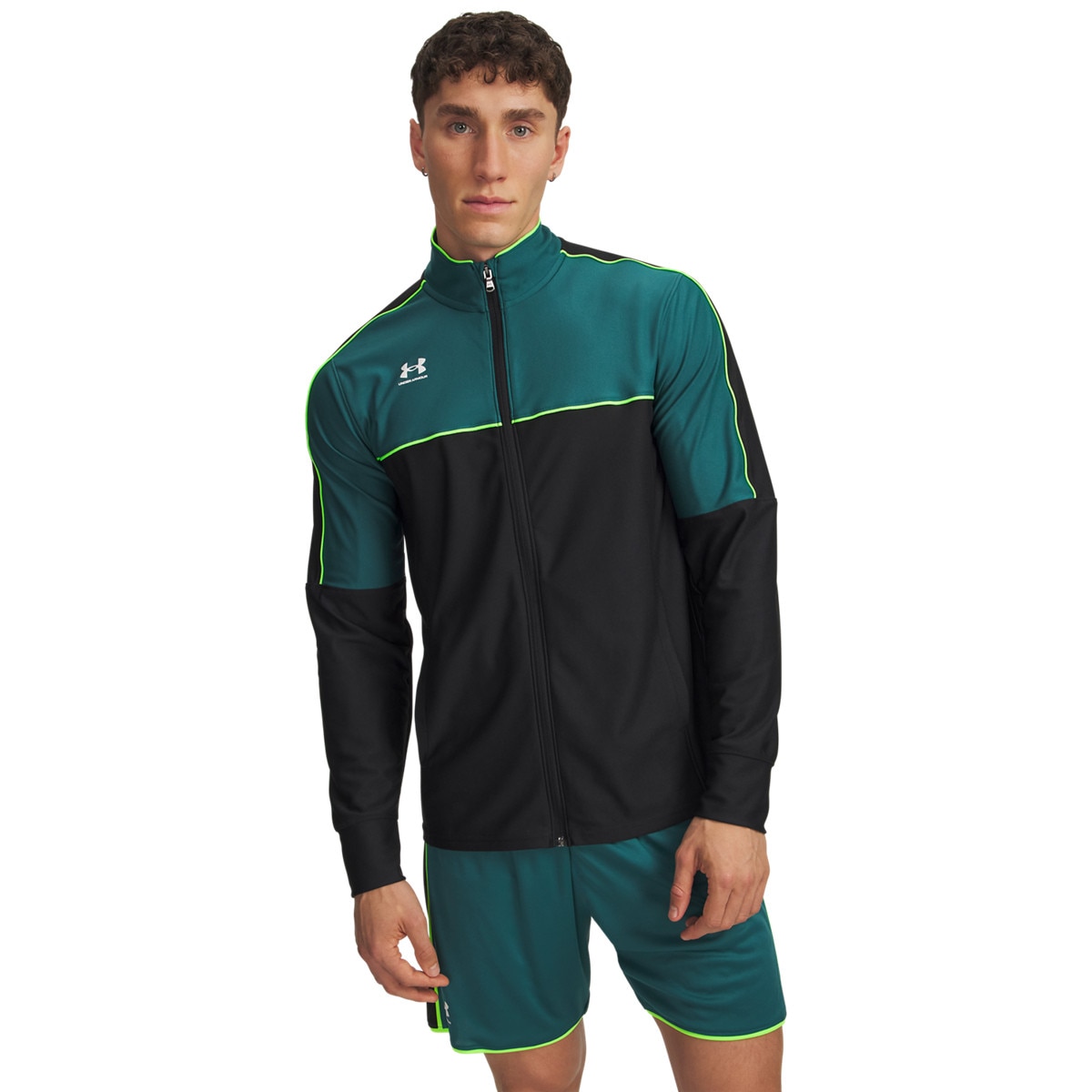 Męska bluzka piłkarska sportowa Under Armour Challenger Zielony XXL