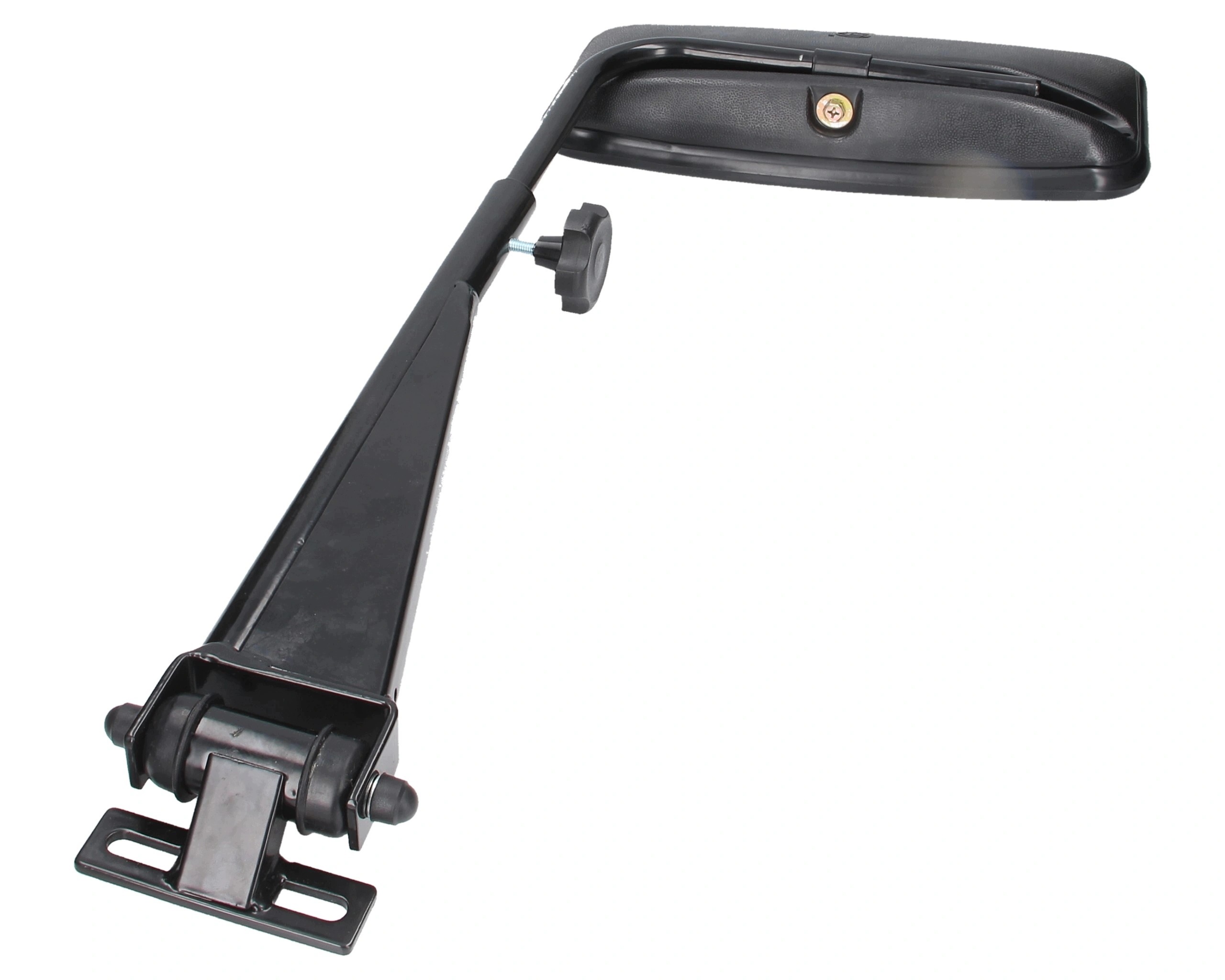 velké zrcátko s pravým úchytem pro traktor nakladače bagru 370x185 mm