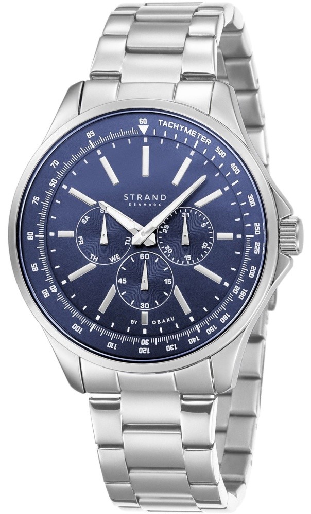 Nový originální Pánské hodinky Strand by Obaku S708GMCLSC stříbrný, krabička