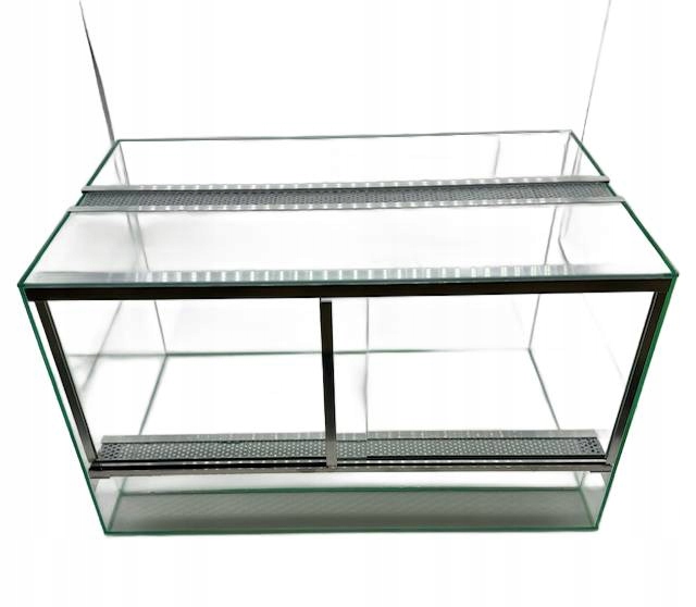 Terrarium dla gadów z wentylacją szyba przesuwna 50x30x30