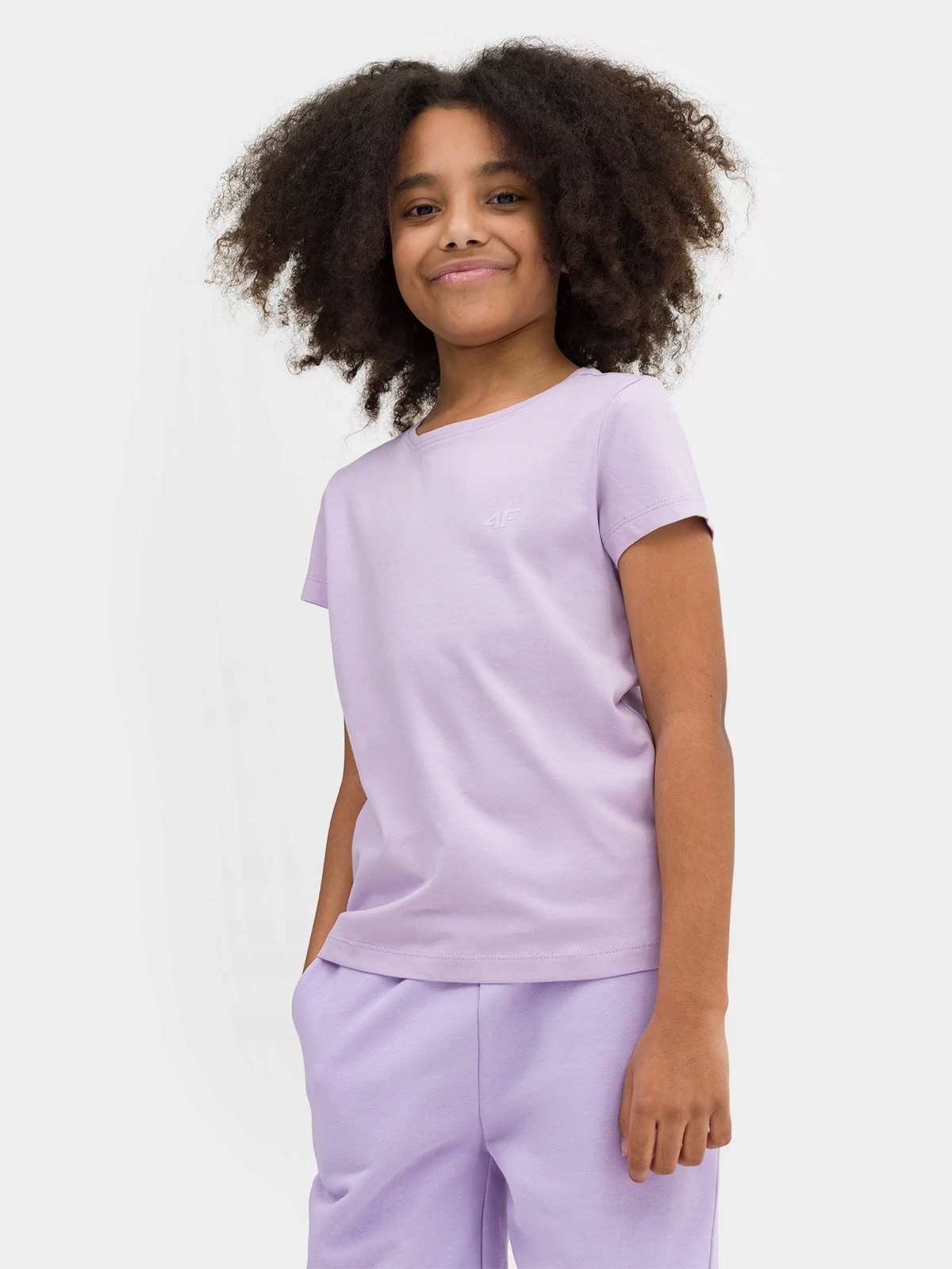 KOSZULKA DZIEWCZĘCA 4F T-SHIRT BAWEŁNA 128