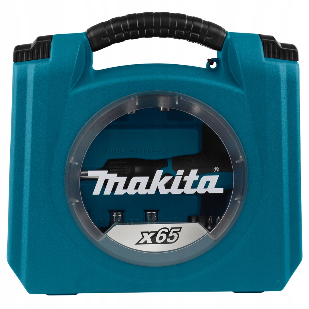Zestaw 65 elementów Makita D-42020 bity, nasadki, grzechotka, wkrętak