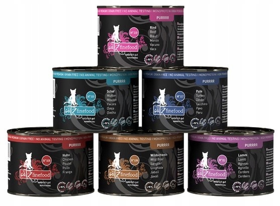 Levně Catz Finefood Purrrr Multipack a plechovky 6 x 200 g