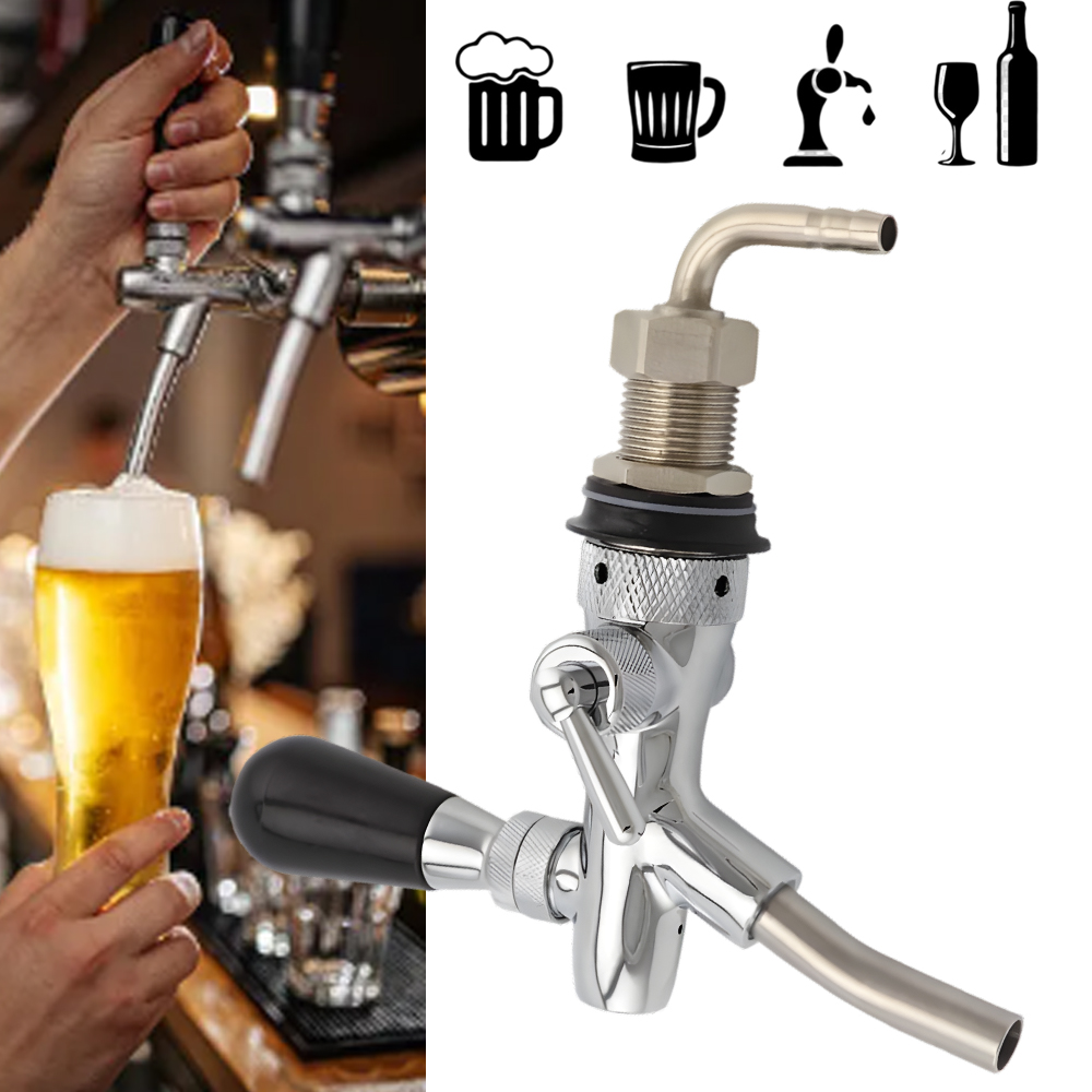 Regulovatelný Kohout Na Pivo, Nerezová Ocel G5/8, Do Sudu Na Pivo, Do Domácnosti