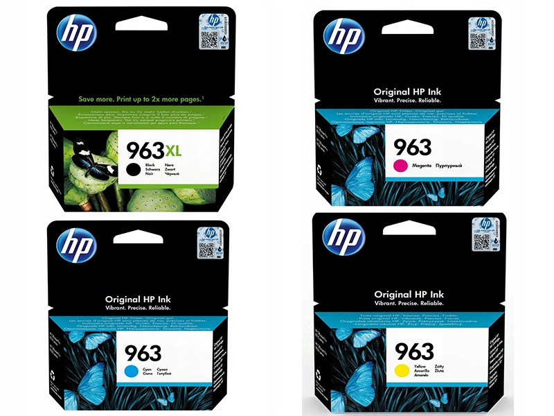 Sada Atramentov Hp 963XL čierna 3JA30AE 3 x Hp 963